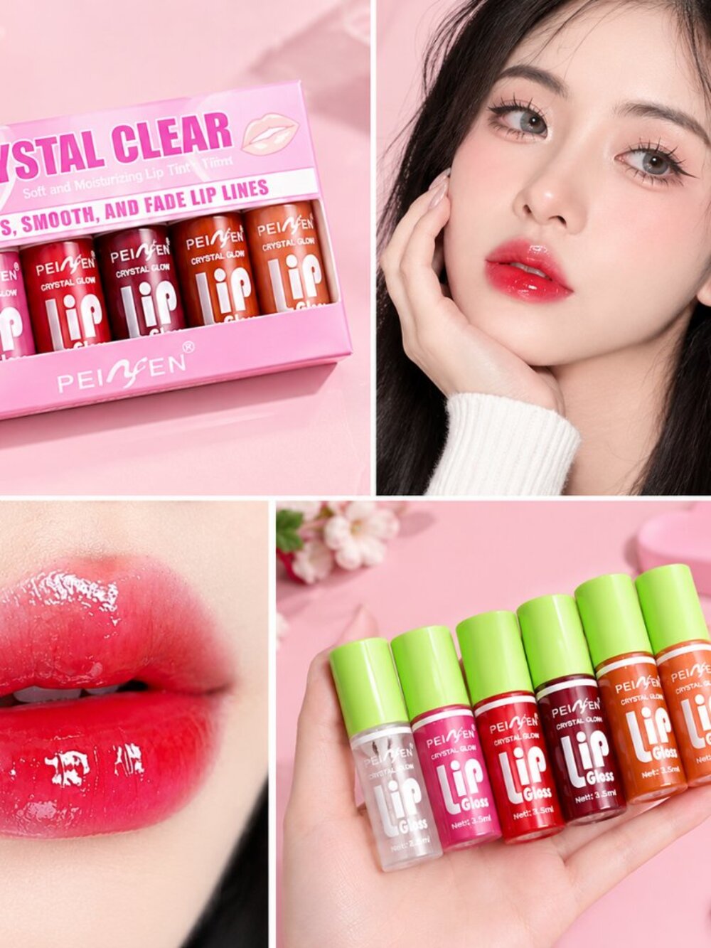 6-Piece Shimmer Lip Gloss Collection